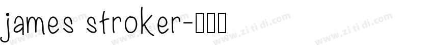 james stroker字体转换